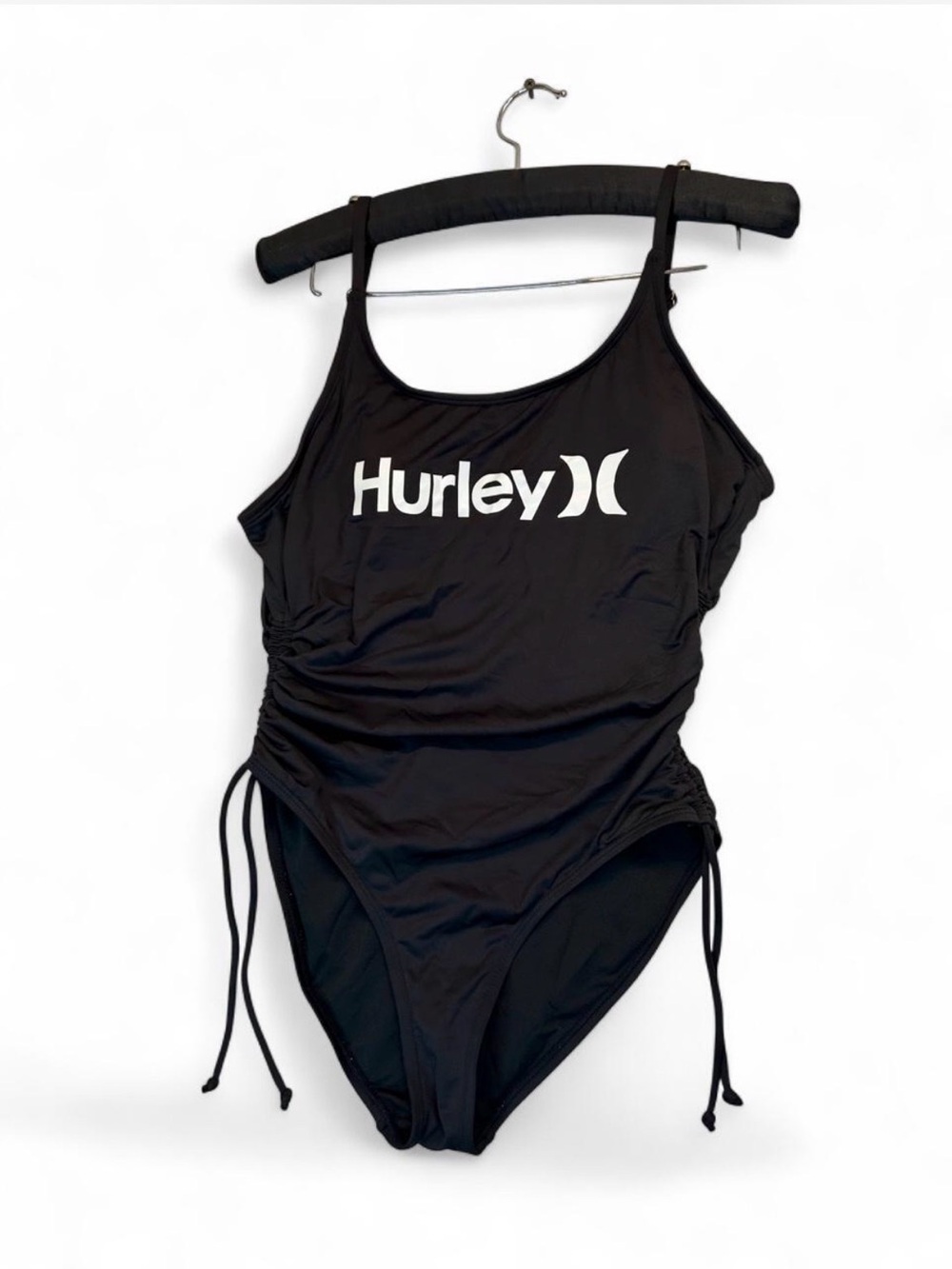 Hurley Women's Black Logo One-Piece Swimsuit
